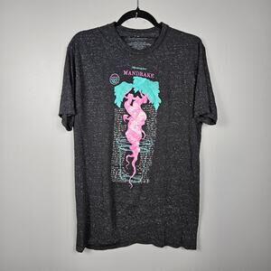 Harry Potter Womens L‎ Mandrake Graphic T Shirt Wizardcore Dark Heather Charcoal